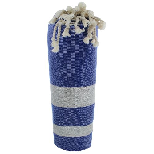 BIJOUX - Fouta Drap Plage et Hammam Coton Rayé Lurex - LES POULETTES - Modalova