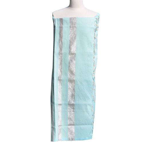 BIJOUX - Fouta Drap Plage et Hammam Coton Ciel Rayé Lurex - LES POULETTES - Modalova