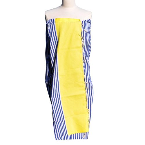 BIJOUX - Fouta Drap Plage et Hammam Coton Couleur Clair Rayé Bleu - LES POULETTES - Modalova