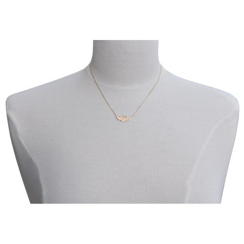 Collier Plaqué Petite Plume - LES POULETTES BIJOUX - Modalova