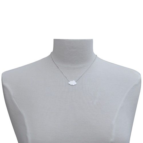 Collier Nuage de Printemps Rhodié - LES POULETTES BIJOUX - Modalova