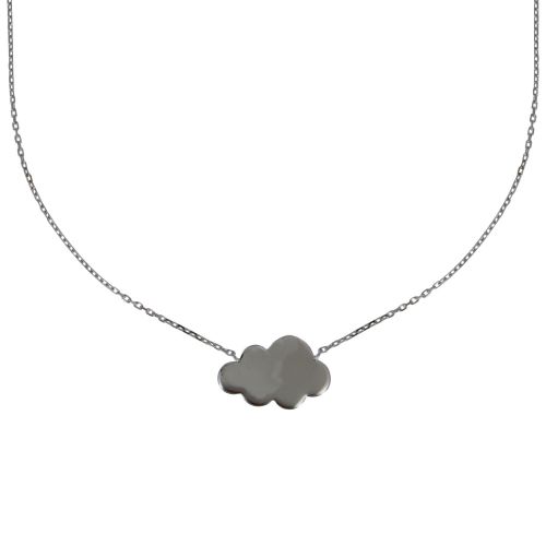 Collier Nuage de Printemps Rhodié - LES POULETTES BIJOUX - Modalova