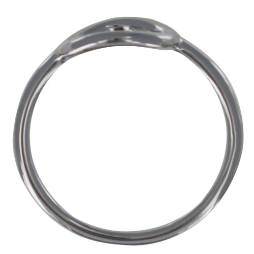 Bague 925 Rhodié Rond Ajouré - taille 54 - LES POULETTES BIJOUX - Modalova