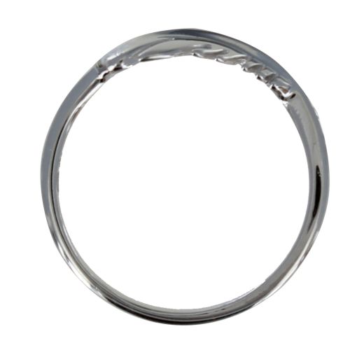 Bague Argent Rhodié Plume d'Oiseau - LES POULETTES BIJOUX - Modalova
