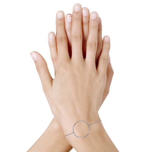Bracelet 925 Grand Cercle Fin - LES POULETTES BIJOUX - Modalova
