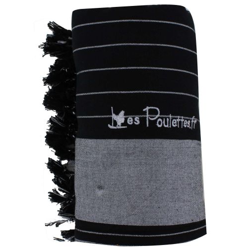 BIJOUX - Kikoy Serviette Plage Coton Eponge Couleur Rayé - LES POULETTES - Modalova