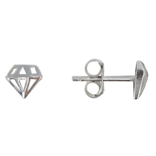 Boucles d'Oreilles Forme Diamant - LES POULETTES BIJOUX - Modalova