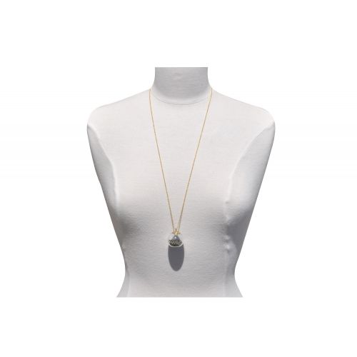 Collier Laiton Bulle Pâte de Verre et Perles - LES POULETTES BIJOUX - Modalova