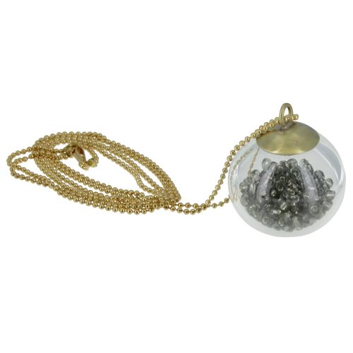 Collier Laiton Bulle Pâte de Verre et Perles - LES POULETTES BIJOUX - Modalova