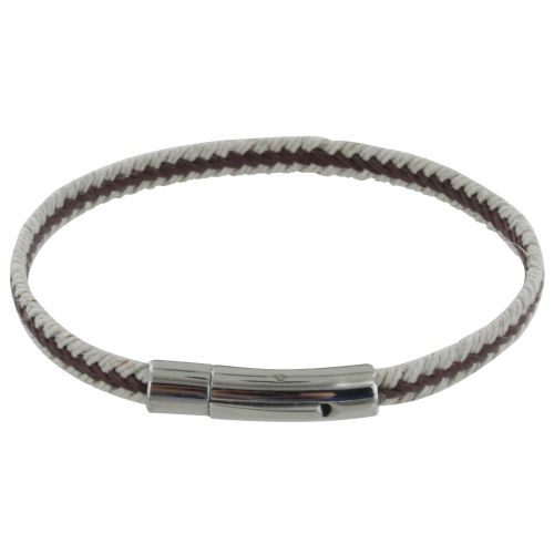 Bracelet Tresse en Lin et Beige - LES POULETTES BIJOUX - Modalova