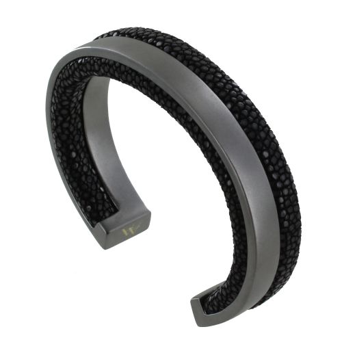 Bracelet Rhodium et Cuir - LES POULETTES BIJOUX - Modalova