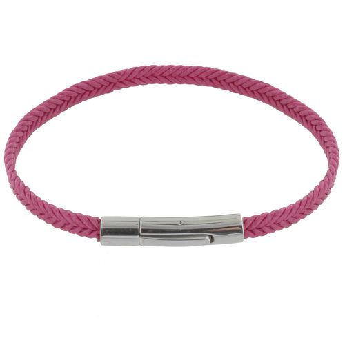 Bracelet Tresse en Coton - taille 19 cm - LES POULETTES BIJOUX - Modalova