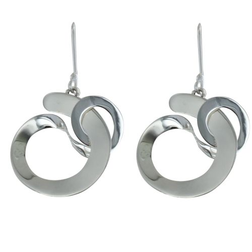 Boucles d'Oreilles Spirale Tortillée - LES POULETTES BIJOUX - Modalova