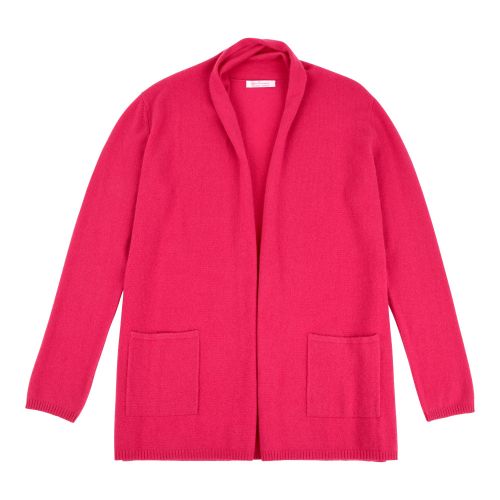 Gilet Col Châle 100% Cachemire 2 Fils - Fuchsia - taille S - LES POULETTES BIJOUX - Modalova