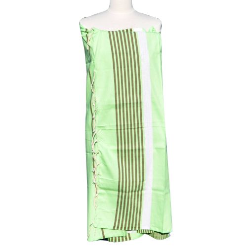BIJOUX - Fouta Drap Plage et Hammam Coton Couleur Bande Blanche P - LES POULETTES - Modalova