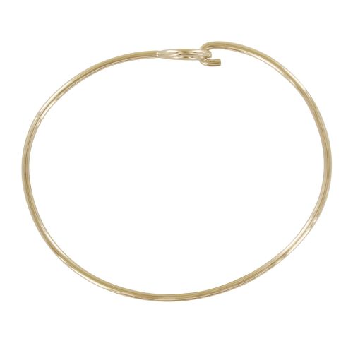 Bracelet Jonc Plaqué Rond Ajouré - LES POULETTES BIJOUX - Modalova