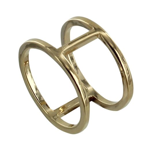 Bague Plaqué Or Roues - taille 56 - LES POULETTES BIJOUX - Modalova