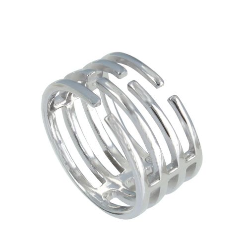 Bague Argent Rhodié Labyrinthe - taille 52 - LES POULETTES BIJOUX - Modalova