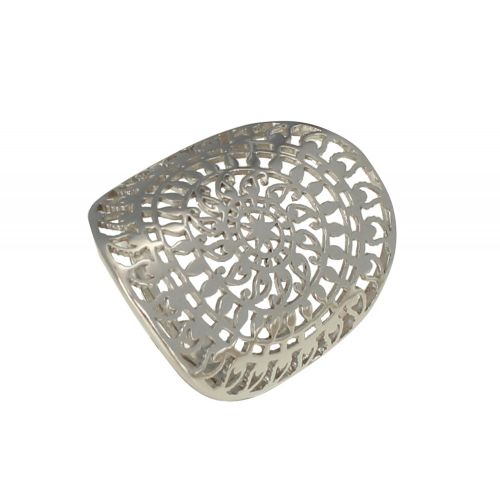 Bague Argent 925 Rhodié Astre Ronde - LES POULETTES BIJOUX - Modalova
