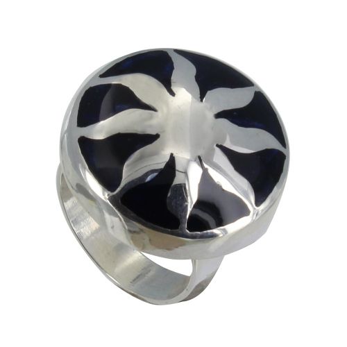 Bague Argent et Soleil Argent - taille 60 - LES POULETTES BIJOUX - Modalova