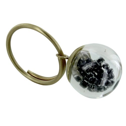 Bague Laiton Bulle Pâte de Verre et Perles - Classics - LES POULETTES BIJOUX - Modalova