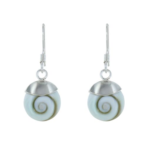 Boucles d'Oreilles Petit Oeil de Ste Lucie Rond - LES POULETTES BIJOUX - Modalova