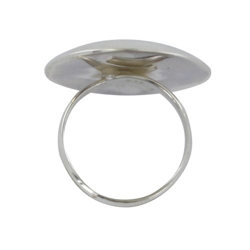 Bague Ronde Nacre Grise - taille 56 - LES POULETTES BIJOUX - Modalova