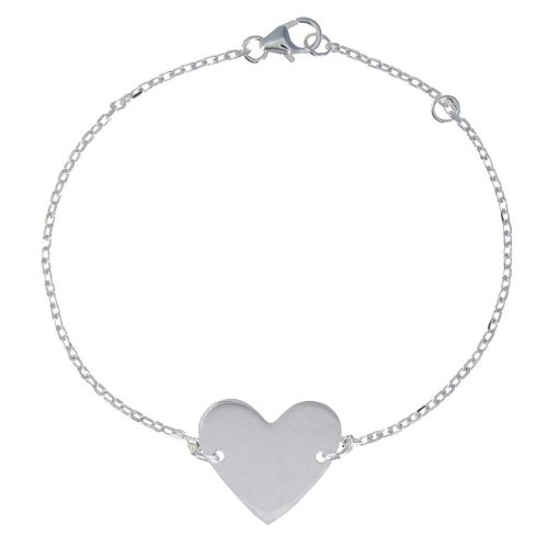 Bracelet Coeur en Argent 925 - LES POULETTES BIJOUX - Modalova