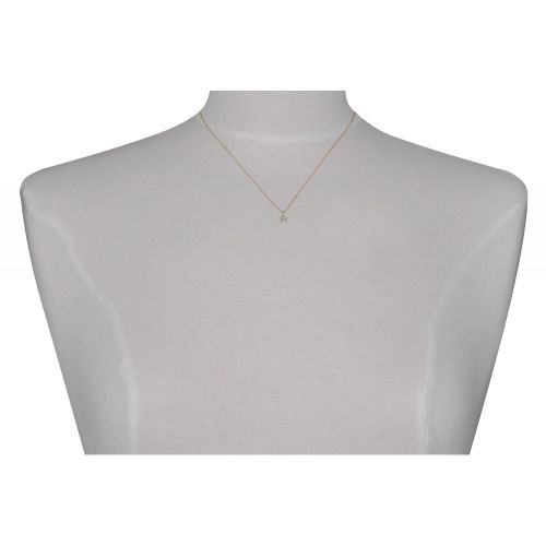 Collier Argent Doré Petite Etoile Strass Turquoise - LES POULETTES BIJOUX - Modalova