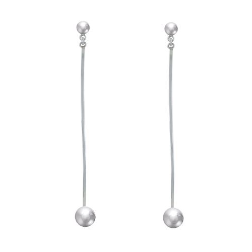 Boucles d'Oreilles 925 Vague et Perle - LES POULETTES BIJOUX - Modalova
