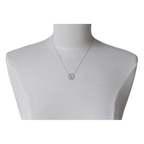 Collier 925 Rhodié Soleil Dentelé - LES POULETTES BIJOUX - Modalova