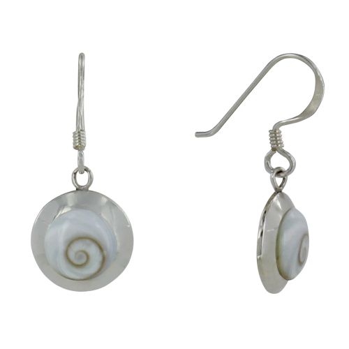 Boucles d'Oreilles Disque et Oeil de Ste Lucie - LES POULETTES BIJOUX - Modalova