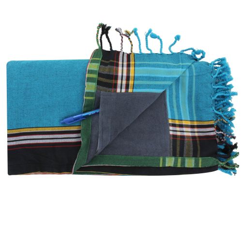 BIJOUX - Kikoy Serviette Plage Coton Couleur Eponge Grise - LES POULETTES - Modalova