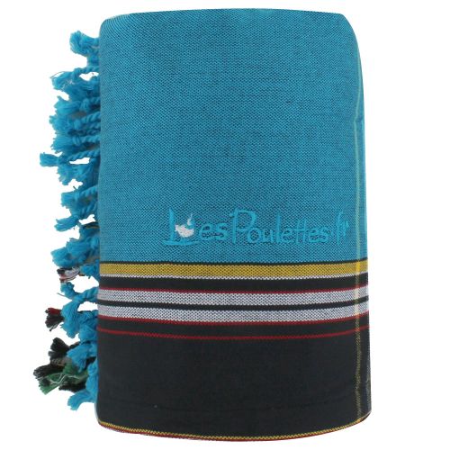 BIJOUX - Kikoy Serviette Plage Coton Couleur Eponge Grise - LES POULETTES - Modalova