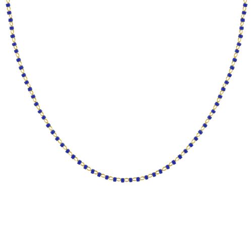 Collier Plaqué Or Perles Email - LES POULETTES BIJOUX - Modalova