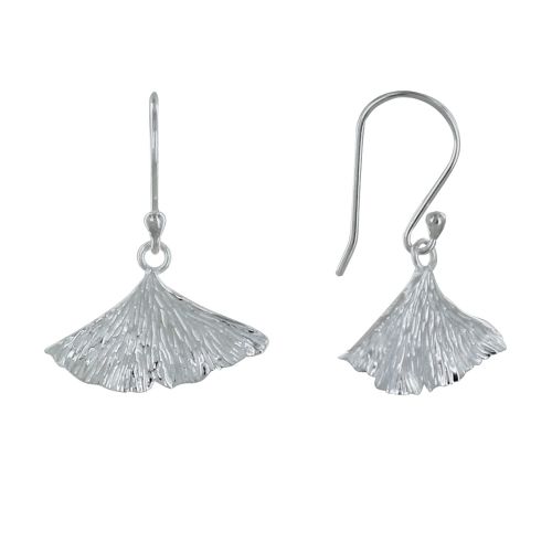 Boucles d'Oreilles Feuille de Ginkgo - LES POULETTES BIJOUX - Modalova