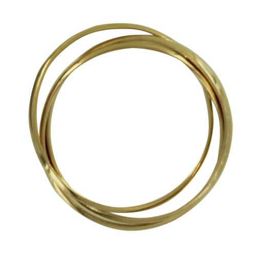 Bague Plaqué Triples Anneaux - taille 62 - LES POULETTES BIJOUX - Modalova