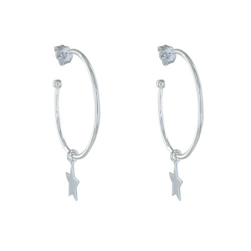 Boucles d'Oreilles Créoles et Pendentif Étoile - LES POULETTES BIJOUX - Modalova