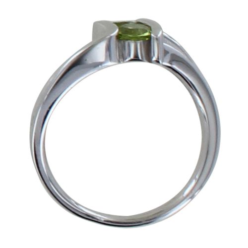 Bague Argent 925 Rhodié Double Péridot - LES POULETTES BIJOUX - Modalova