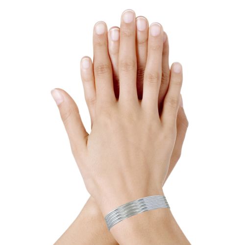 Bracelet Demi Jonc Cinq Rangs - LES POULETTES BIJOUX - Modalova