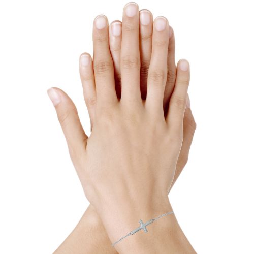 Bracelet Croix - LES POULETTES BIJOUX - Modalova