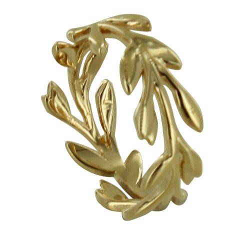 Bague Plaqué Feuillage - taille 52 - LES POULETTES BIJOUX - Modalova