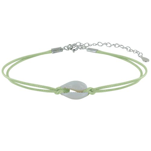 Bracelet Lien Coquillage Cauris - Vert - LES POULETTES BIJOUX - Modalova