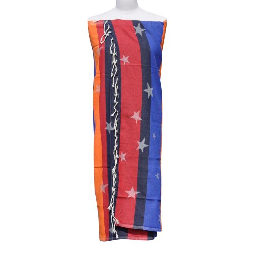 BIJOUX - Fouta Drap Plage et Hammam Coton Jacquard Etoile Noir B - LES POULETTES - Modalova