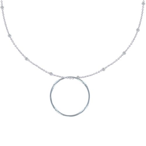 Collier Chaine Billes et Cercle - LES POULETTES BIJOUX - Modalova