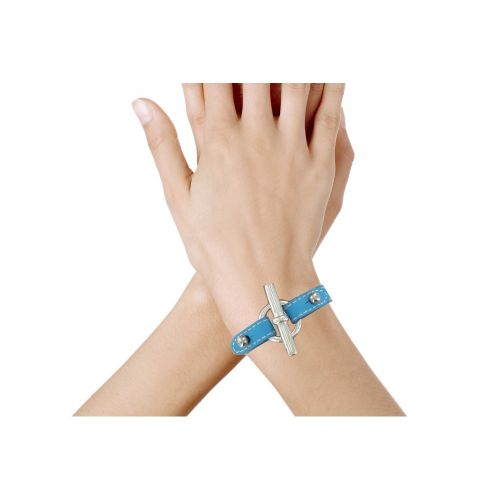 Bracelet Cuir et Fermoir T Argent 925 - Colors - LES POULETTES BIJOUX - Modalova