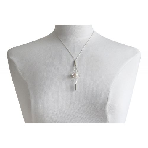 Collier Argent Lanterne et Perle Blanche - LES POULETTES BIJOUX - Modalova