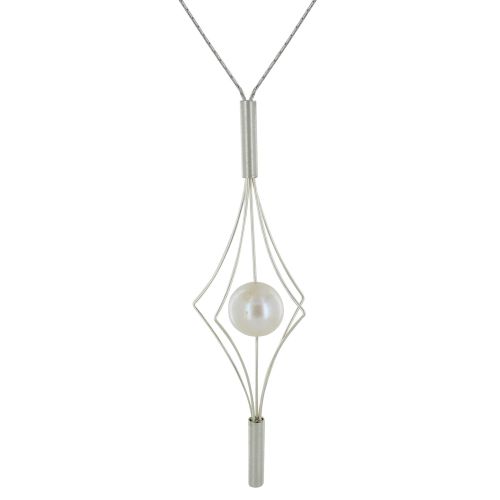 Collier Argent Lanterne et Perle Blanche - LES POULETTES BIJOUX - Modalova
