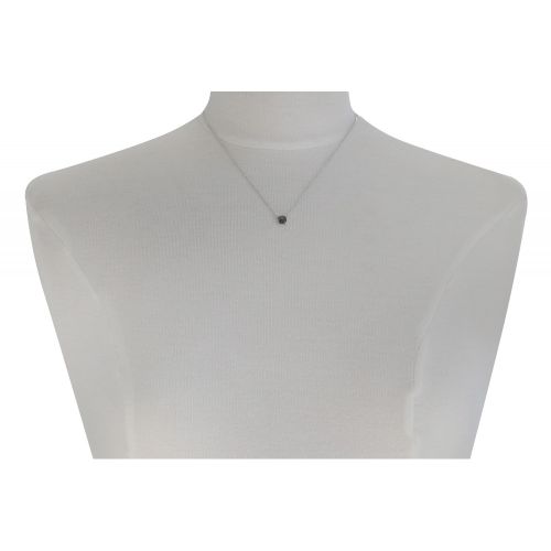 Collier Argent Rhodié Carré de Zirconium Facetté - LES POULETTES BIJOUX - Modalova