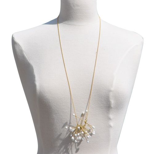 Collier Tiges en Laiton et Perles de Verre - Classics - LES POULETTES BIJOUX - Modalova